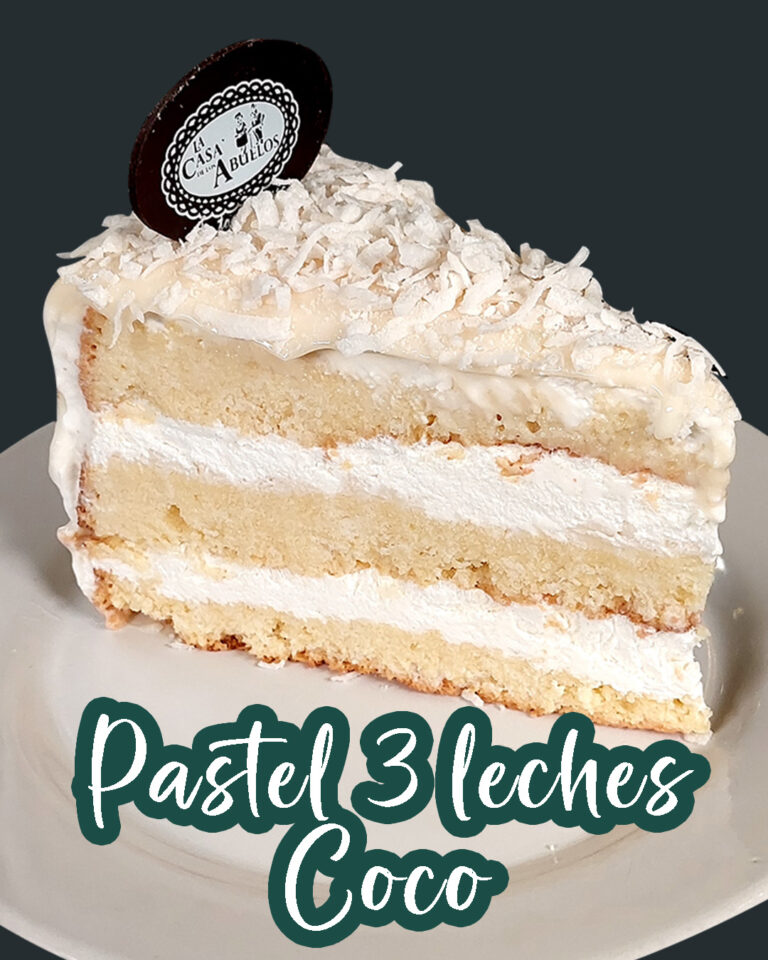 pástel 3 leches coco